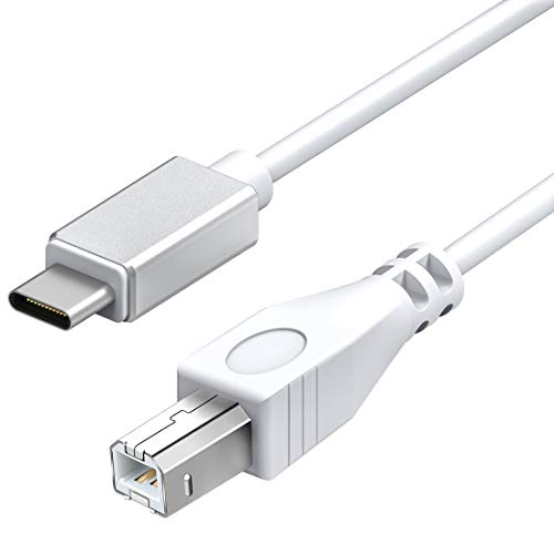 色：白 サイズ：1本 MIDI USB 変換ケーブル Macbook USB 1m wuernine USB B to C オスオス 変換ケーブル MacBook Pro PC 電子ピアノ オーディオインターフェースなど用