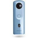 色：ブルー RICOH THETA SC2 BLUE ブルー 360度全天球カメラ 360 手振れ補正機能搭載 4K動画 進化したHDR合成機能 (THETA SC比 2.4倍の処理速度アップ 最新のアルゴリズムにより室内の撮影でよりナチ