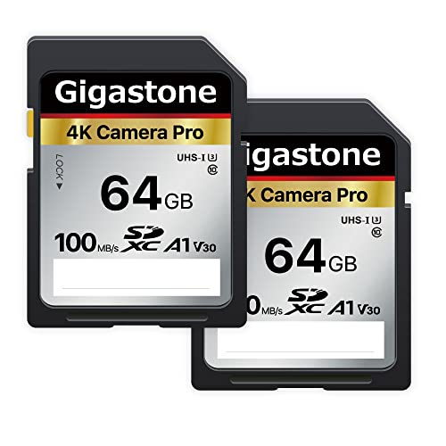 FF64GB 2Zbg TCYFA1V30 series Gigastone SDJ[h 64GB 2Zbg [J[h A1 V30 U3 Class 10 SDXC  4K UHD & Full HD rfI Canon Nikon Ȃ fW^J ჌tΉ ~jP[X2t