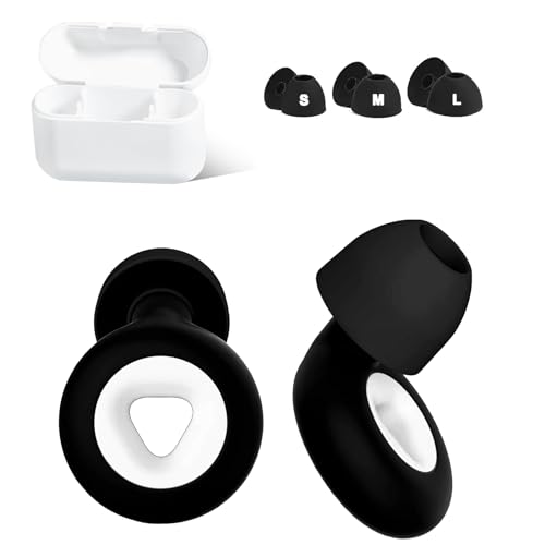 色：ホワイト+ブラック 2024革新モデル 耳栓 睡眠用 遮音 ノイズ低減 安眠 グッズ 騒音対策 聴覚過敏の..