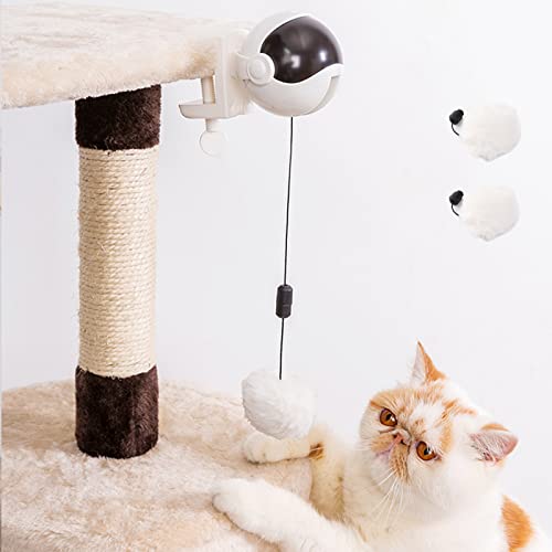 猫 おもちゃ ボール 猫じゃらし 自動伸縮 猫遊び 猫おもちゃ 運動不足対策 ストレス解消 猫用玩具 電池給電