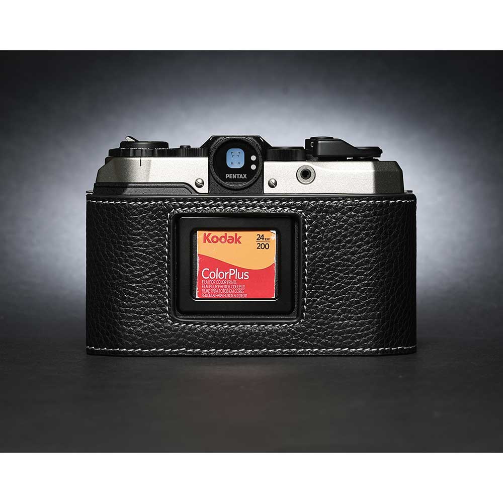 PENTAX 17 専用 レザー ケース Black ブラック TP Original カメラケース おしゃれ 本革 牛革 コンパクト フィルムカメラ 速写ケース ボディーハーフケース ペンタックス RICOH リコー イメージング TB05P17-BK
