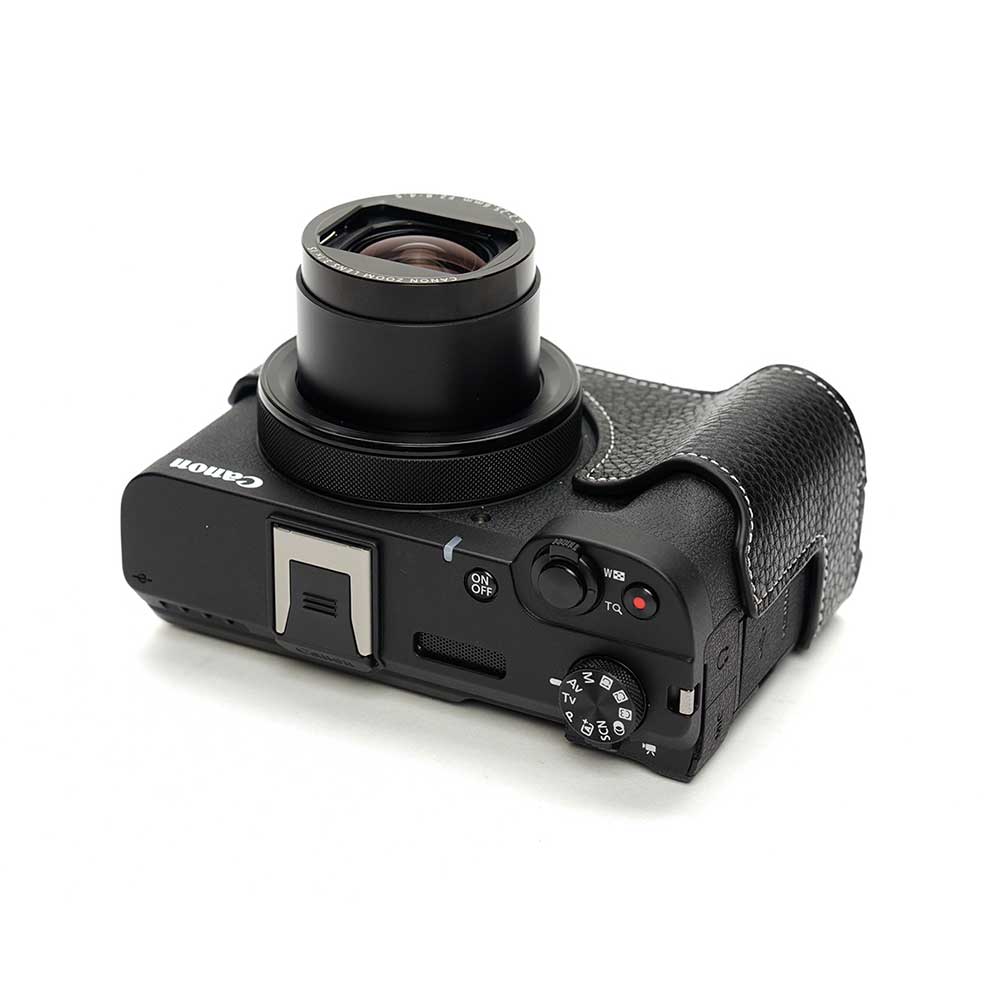Canon PowerShot V1 専用 レザー ケース Black ブラック TP Original カメラケース...