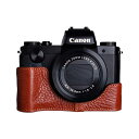 【30%OFF】 Canon PowerShot G5X 専用 レザー カメラケース Brown ブラウン TP Original カメラケース おしゃれ 本革...