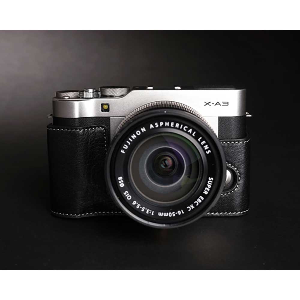 【50%OFF】 FUJIFILM X-A3 用 レザー ケース Black ブラック TP Original カメラケ...