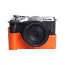 【30%OFF】 Canon EOS M6 専用 レザー ケース Orange オレンジ TP Original カメラケース おしゃれ 本革 牛革 速写ケース...