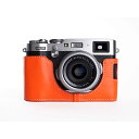 【30%OFF】 FUJIFILM X100F 専用 レザー ケース Orange オレンジ TP Original カメラケース おしゃれ 本革 牛革 速写ケ...
