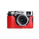 【30%OFF】 FUJIFILM X100F 専用 レザー ケース Red レッド TP Original カメラケース おしゃれ 本革 牛革 速写ケース ボ...