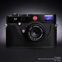 TP Original Leica M (Typ 240/262/246) 専用 レザー カメラケース Black ブラック おしゃれ 本革 牛革 速写ケース ボディーハーフケース 底面開閉 バッテリー交換可能 TB06M-BK