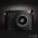 カメラケース TP Original Leica Q2 専用 レザー ケース Black ブラック ライカ おしゃれ 本革 牛革 速写ケース ボディーハーフケース 底面開閉 バッテリー交換可能 TB06Q2-BK