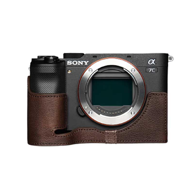 【中古】 GARIZ SONY α7C 用 本革カメラケース XS-CHA7CBR ブラウン