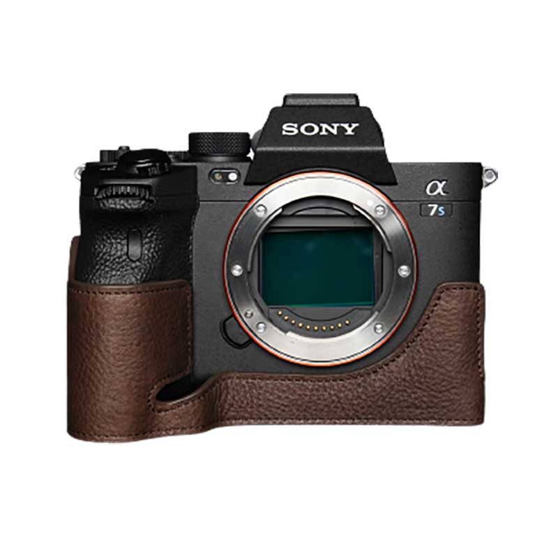 カメラケース TP Original SONY α7S III 用 レザー ケース Coco Brown ココ ブラウン おしゃれ 本革 牛革 速写ケース ボディーハーフケース 底面開閉 バッテリー交換可能 TB06A7S3-CO