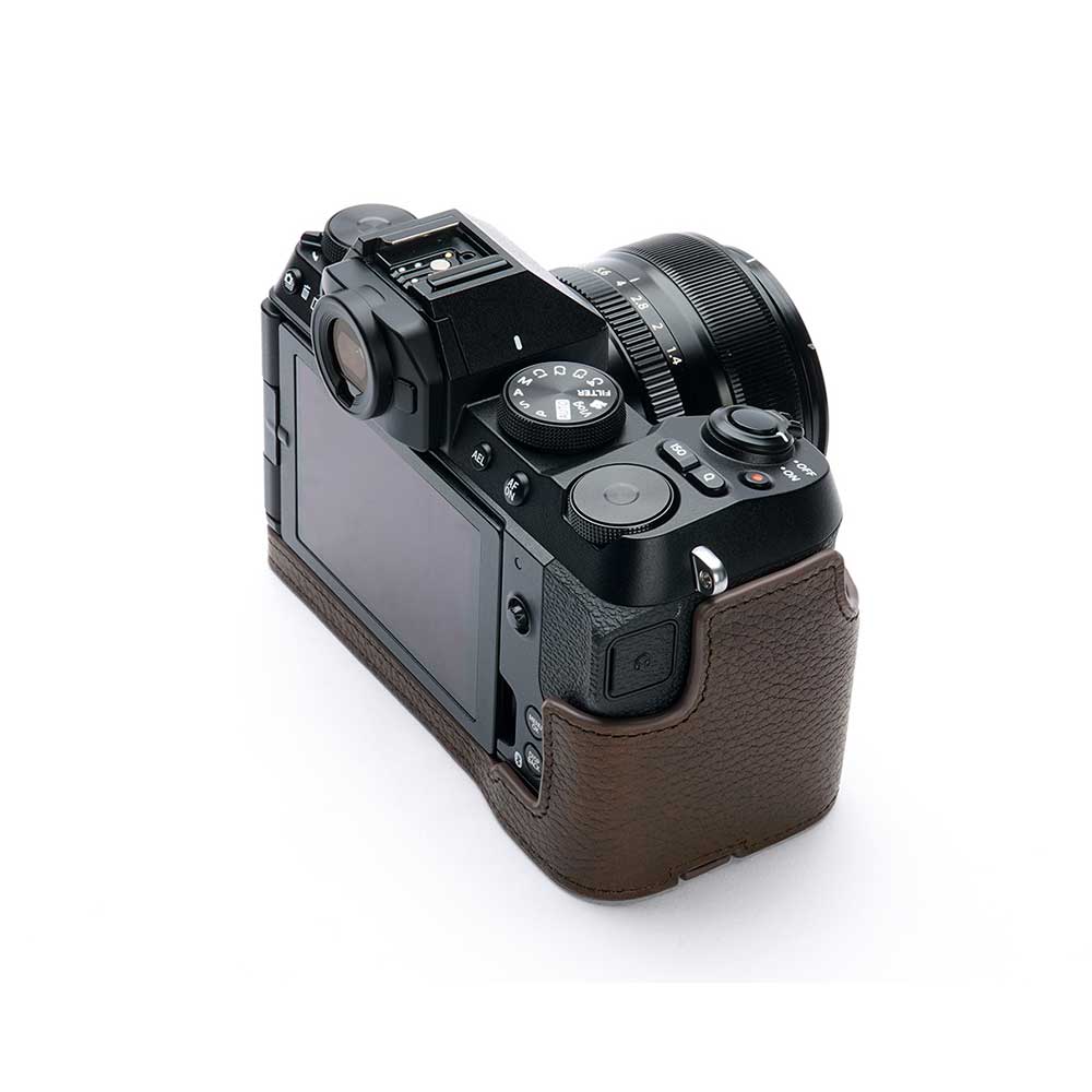 FUJIFILM X-S20 専用 レザー ケース Coco Brown ココ ブラウン TP Original カメラケース おしゃれ 本革 牛革 速写ケース ボディーハーフケース 底面開閉 バッテリー交換可能 フジフィルム 富士フイルム TB06XS20-CO