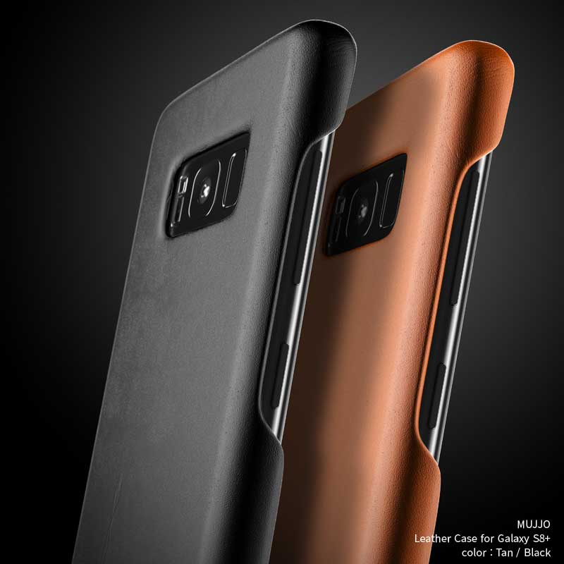 Rakuten - Galaxy S8+ レザーケース MUJJO Leather Case for Galaxy S8 Plus プラス 2colors Black Tan ブラック タン 高品質 高級感溢れる レザー ケース 本革 au docomo ドコモ ギャラクシー おしゃれ かっこいい 背面カバー シンプル 並行輸入品