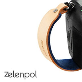 zelenpol/ゼレンポル DSLR HAND STRAP_MARINE BLUE おしゃれ本革ハンドストラップ(カメラグリップ) MARINE BLUE(マリン ブルー) レザー グリップ シンプル デザイン 長さ調節