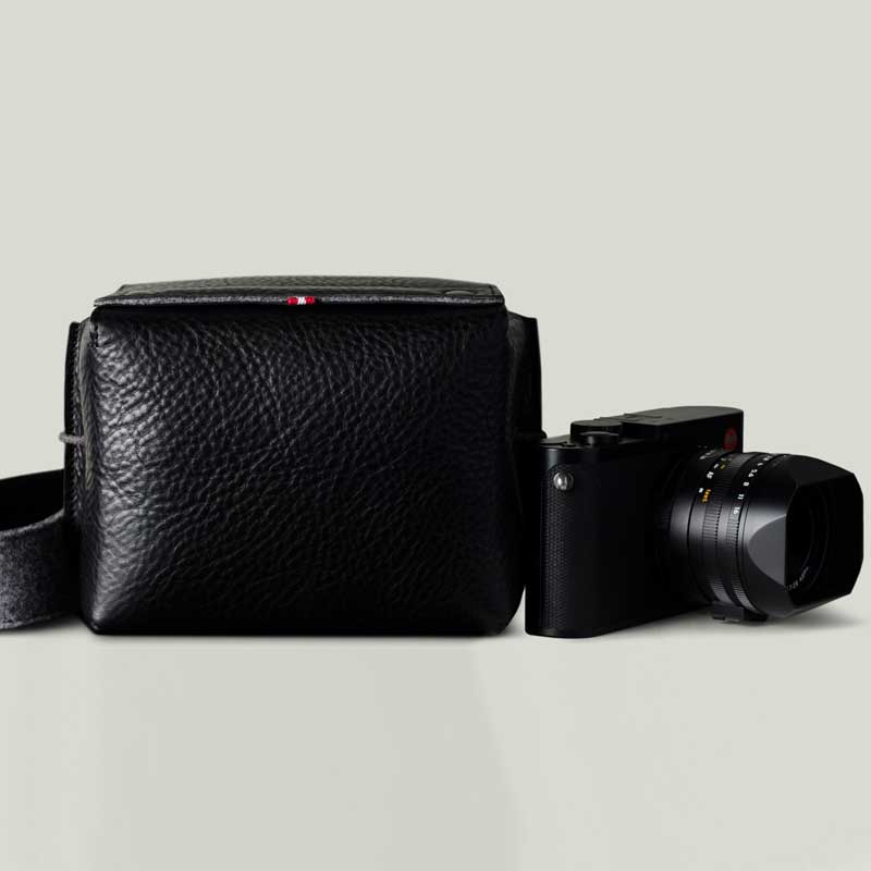hardgraft C^AU[ JobO Black ubN  {v V_[ obO |[` ΂߂ C^A Italian Leather Camera Bag CAM-BOX-BLK