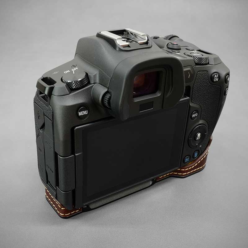 カメラケース Lims リムズ Canon EOS R 専用 イタリアンレザー カメラケース Brown ブラウン おしゃれ 本革 ケース メタルプレート LIM'S lims リムズカメラケース 日本正規販売店 CN-EOSRBR