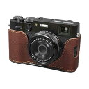 カメラケース Lims リムズ FUJIFILM X100VI 専用 イタリアンレザー ケース Brown ブラウン おしゃれ かっこいい 高級 本革 牛革 メタルプレート バッテリー交換可能 フジフィルム 富士フイルム FJ-X100VIBR LIM'S lims リムズカメラケース 日本正規販売店