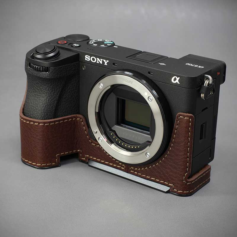 楽天NINE SELECTカメラケース Lims リムズ SONY α6700 専用 イタリアンレザー カメラケース Brown ブラウン メタルプレート 高級 高品質 本革 おしゃれ かっこいい A6700 ILCE-6700 SY-A6700DBR LIM'S lims リムズカメラケース 日本正規販売店