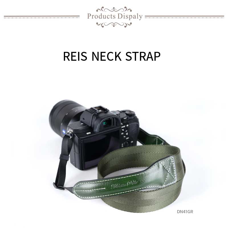 Martin Duke Camera Neck Strap REIS DN41NB Blue ブルー おしゃれ カメラネックストラップ カメラストラップ ミラーレス一眼 ミラーレスカメラ デジタル一眼 コンパクトデジタルカメラ Nylon ナイロン Italian Leather イタリアンレザー カメラ女子 カラフル