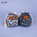 mi81 В|[` STCY 2colors MD01CL/IL |[` Rbg J|[` Y|[` Cotton Printed Pouch  킢 В 񂿂Ⴍ Jq Y fB[X q t@bV fUC camera pouch lens pouch NbN|Xg!