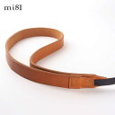 訳あり品 カメラストラップ mi81 レザー ネックストラップ MN203LB Light Brown ライト ブラウン Leather Neck Strap 2.0 おしゃれ かわいい 牛革 本革 ミラーレスカメラ 一眼レフ デジタルカメラ シンプル ストラップ カメラ女子