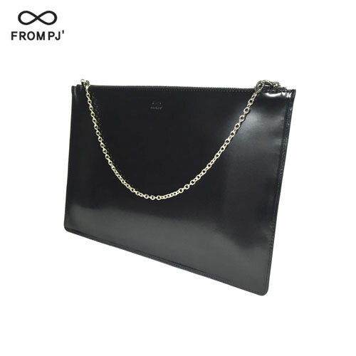 FROM PJ おしゃれ クラッチバッグ Kodobang Clutch Bag AC-102 Black(ブラック) チェーン付き ファッションバッグ メンズ レディース 男女兼用 ハンドメイド クラッチ バッグ かばん 鞄 ハンドバッグ