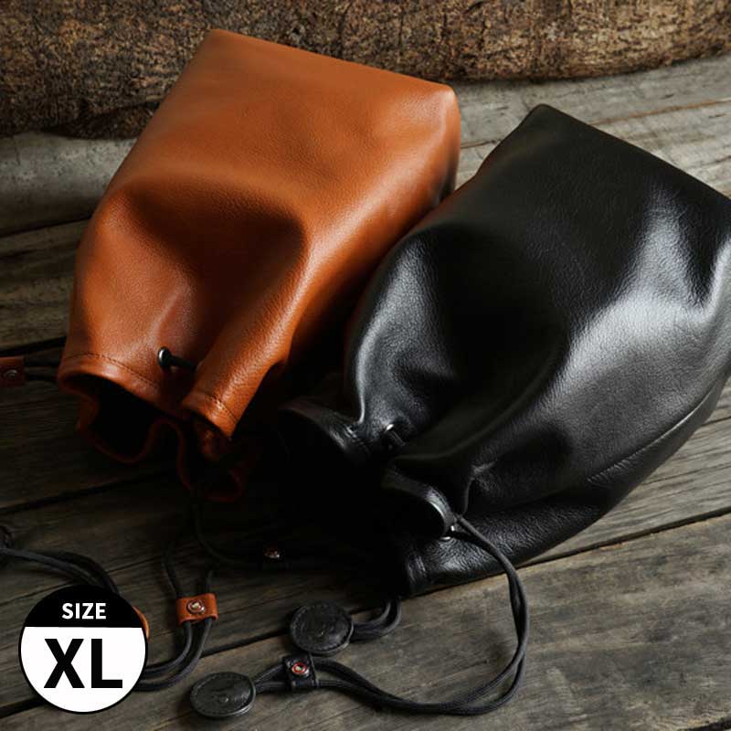 TP Original レザーポーチ XLサイズ 2colors Black Brown TA20 Leather Pouch 本革 ポーチ カメラポーチ レンズポーチ 牛革 高級感 シンプル おしゃれ かわいい かっこいい 巾着 きんちゃく袋 カメラ女子 クラシック お散歩 旅行 camera pouch lens pouch