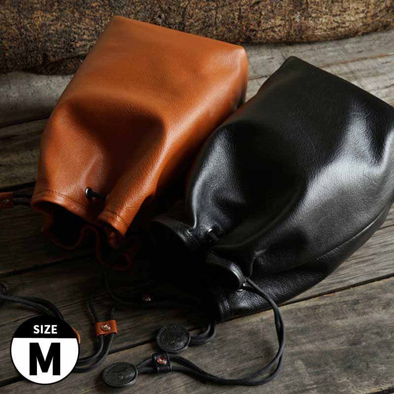 楽天NINE SELECTTP Original レザーポーチ Mサイズ 2colors Black Brown TA18 Leather Pouch 本革 ポーチ カメラポーチ レンズポーチ 牛革 高級感 シンプル おしゃれ かわいい かっこいい 巾着 きんちゃく袋 カメラ女子 クラシック お散歩 旅行 camera pouch lens pouch