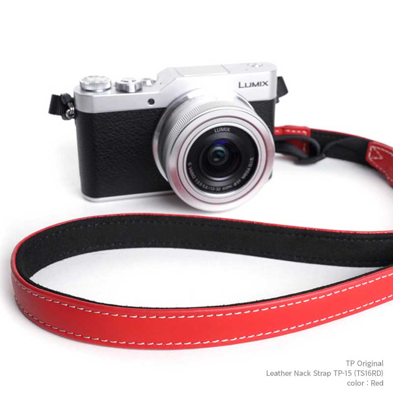 JXgbv TP Original U[ lbNXgbv TS16RD Red bh Leather Camera Neck Strap v {v  Vv  Xgbv TP-15 ~[XJ ჌t NVbNJ Jq