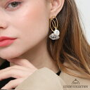 【3点で30%OFF】ピアス レディース 天然石 二連 パール 大人可愛い 上品 ゴールド プレゼント 金属アレルギー対応 ニッケルフリー