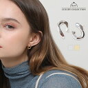 【3点で30%OFF】ピアス レディース アシンメトリー ひねり 上品 大人可愛い ゴールド/シルバー プレゼント