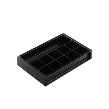 60-A8小物収納 トレー 黒 ブラック モノトーン 収納 収納BOX 収納box 収納ボックス 収納用品 収納ケース 新入学 入学 子供部屋 学習机 学習デスク 文具 整理 ラック 引出しオシャレ おしゃれ 新生活 引っ越し