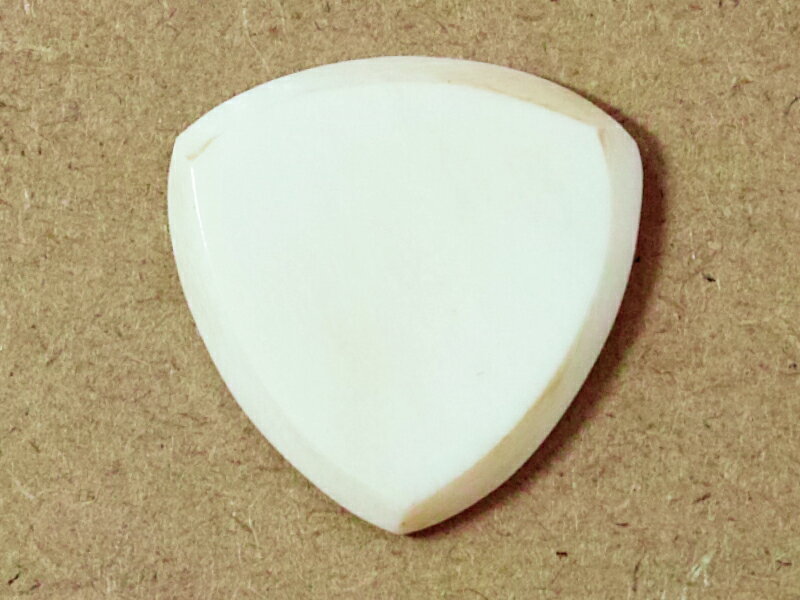 N_̍ōꂽVRfނ̃gCAO (ɂ^) sbN 3.0mm / Animals Pedal Wild Picks (CB-TC-N-WH-S)@Camel Bone Tri Pick Chamfer White Small 3mm X[TCY@y䂤pPbgΉ\z