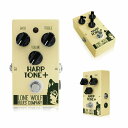 ローンウルフブルースカンパニー ハープトーンプラス &quot;Lone Wolf Blues Company Harp Tone+&quot; LONE WOLF BLUES COMPANY Harp Tone+は、良質なハープアンプの特性をギターアンプで再現するためのエフェクターです。多くのギターアンプに共通する、高すぎるプリアンプゲイン、ローエンドレスポンスの不足するスピーカー、カップリングコンデンサなどの特性をハープ向けに修正します。 Harp Tone+は、ハープのために設計した±20dBの広いレンジをもつ2バンドアクティブイコライザーです。 Harp Tone+のBassコントロールはギターアンプのBassコントロールとは違い、ミッドベース〜ローミッドレンジにも影響します。これは多くのハーモニカの低域をカバーし、ハープのローレンジを調整できます。Trebleも同様に、ハーモニカのレンジに合わせて設計。Treble、Bassコントロールで高域と低域を自在に補強/カットすることができ、さらにVolumeコントロールを組み合わせることで、フィードバックの起こる帯域は抑え、足りない帯域を強調しながら必要な音量に調整可能。ソロでヴォリュームを上げたい時のブーストペダルとしても最適です。 Harp Tone+はアクティブイコライザー/ブースターペダルのため、これ自体にアンチフィードバックの機能はありませんが、フィードバックの起こりやすい帯域をカットしておくことでフィードバックを抑えることはできます。 トゥルーバイパス設計です。 一般的なギター用イコライザーペダルの多くは±15dB程度です。Harp Tone+にはなぜ20dBものゲインが必要なのでしょうか。 20dBのゲインは、特に低域を補強する際に大きな働きをします。ギターアンプをハープで使用した場合、ミッドとハイは十分に出ますがローが不足することが多く、それを補うためにローレンジを強くゲインアップする必要があるためです。 Harp Tone+はハーモニカにとっての低域を的確に増強することができます。また、Toneコントロールの無いアンプで音色を調整する場合にも最適です。もちろんソロでのボリュームブースターとして、またフィードバックを低減するペダルとして、またPAを通してプレイする際にハーププレイヤーが自分のトーンをより詳細にコントロールする時にも有効です。 Harp Tone+はギターアンプを良質なハープアンプに変えます。どうやって？ギターアンプ特有の値の小さなカップリングコンデンサでも十分なドライブが得られるよう低域のゲインを増強します。また、ギターアンプのハイゲインすぎるプリアンプによる早いフィードバックも、特にTrebleノブの調整で抑えることができます。フィードバックの低減は、結果的により大きな音量を設定できることにつながります。ギター用に設計されたスピーカーではローエンドレスポンスが足りなくとも、Harp Tone+なら必要なローレベルをプッシュすることができます。 ●セッティング まずアンプのVolumeを8辺りに設定し、Harp Tone+のVolumeを調整してフィードバックが起こらないように設定します。TrebleとBassノブで音色を作り、Volumeを調整します。使用するアンプにもよりますが、この設定を基本としてご使用の機材に合わせてみてください。プレイスタイルに合わせ、フィードバックの起こりやすさをコントロールできます。 ●電源 Harp Tone+は9V電池、または9VDCアダプター（別売）で駆動します。アダプターは9VDC、100mAで、2.1mm×5.5mmコネクターのセンターマイナスのものをご使用ください（One Control EPA-2000推奨）。 アダプター端子が接続されている時、電池からの電源供給は行いません。また、インプットジャックが全体の電源スイッチを兼ねていますので、ご使用にならない時はインプットジャックからプラグを抜いておいてください。 ●特徴 1.Bassコントロール 2.Trebleコントロール 3.Volumeコントロール 4.トゥルーバイパススイッチ 5.9V DCインプット 6.ハイインピーダンスインプット 7.バイパスON/OFF LED 8.電源逆流保護回路 9.9V電池駆動対応 ※このペダルはブルースハープ向けに設計されていますが、ギターでお使いいただくこともできます。ギターでご使用の際、Trebleコントロールはハイミッド辺りのコントロールとなり、Bassコントロールを上げるとローエンドを強くブーストすることができます。 ●ブルースハープでのエフェクターの使い方 マイクからの入力端子は、必ず1/4インチモノラルフォン端子（TS端子）をお使いください。ステレオ端子（TRS端子）やキャノン端子（XLR端子）はお使いいただけません。 エフェクターの接続順は、自由に行ってかまいません。ご自分の好みの音が出る接続やセッティングを探してみてください。 Lone Wolfのブルースハープ用エフェクターは、ソリッドステートアンプでもチューブアンプでもお使いいただけます。アウトプット端子は1/4インチモノラルフォン端子（TS端子）のアンバランスド出力です。アンプ側は、マイク用の端子ではなく楽器用のインプットインピーダンスが高い入力に接続してください。 様々なタイプのマイクでお使いいただけますが、ハイインピーダンスインプットに対応しているため、例えばShure SM58などのローインピーダンスタイプのマイクをご使用になる際はインプットをローからハイへと変換していただく必要がございます。（ギターペダルを接続できるマイクプリアンプ等をご使用ください。）また、エフェクターからPhantom電源の供給はできません。