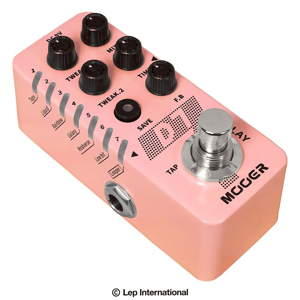エフェクター専門店 ナインボルトのMooer - D7 | ディレイ ルーパー ギター エフェクター｜アングル3