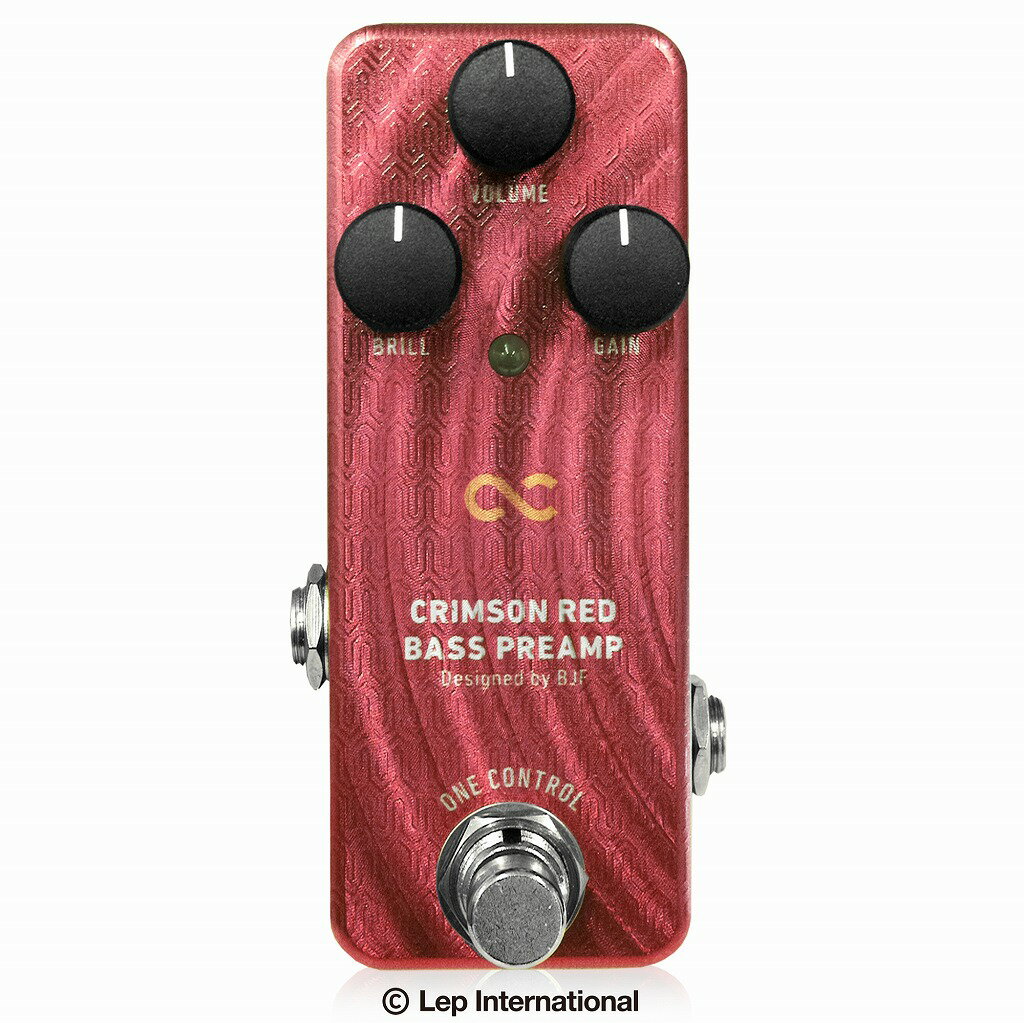 One Control　CRIMSON RED BASS PREAMP　/ プリアンプ ベース用エフェクター