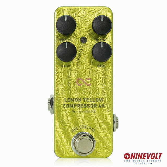 エフェクター画像 One Control LEMON YELLOW COMPRESSOR 4K