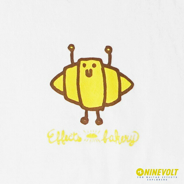 Effects Bakery　Croissant 長袖 Tシャツ ホワイト　/ エフェクツベーカリー Tシャツ クロワッサン 【ゆうパケット対応可能】