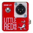 種類 　 DI アダプター 　 ー 電池駆動 　 ー コントロール 　 GROUND LIFT Lone Wolf Blues Company　Little Red ローンウルフブルースカンパニー / リトルレッド Lone Wolf Blues Compay Little Redは、小さなパッシブDIボックスです。 DIボックスはPAを使用するミュージシャンにとっては無くてはならないツールです。 ブルースハープをフィードバックなしに演奏したい。それならDIを通してPAに出すのが正解の1つでしょう。 Little Redは小さなDIボックスで、電源も必要としません。 DIボックスを使う利点は様々なものがあります。1/4インチモノラルフォンのアンバランスシグナルをXLRバランスシグナルに変換します。DI（Direct Input）は特にケーブルが長くなるほど役立ちます。ケーブルをシグナルが通る際の外部ノイズが紛れ込むこと無く、より長くシグナルを送信できます。その際にはローインピーダンスのマイクケーブルを使用します。 1/4インチアンバランス楽器ケーブルには中心導体とシールドの2つの導体があり、中心導体は信号の正、シールドは負のシグナルを通します。XLRケーブルには3つの導体があり、2つは信号の正と負、1つはアースシールドとなります。これによりはるかに優れたノイズ耐性を実現します。ローインピーダンスバランスドケーブルの長さは、アンバランスシグナルが60m程度が限界とされているのに対し、はるかに長くシグナルを送ることができます。Little Redにはグラウンドリフトスイッチもあり、グラウンドループノイズが発生する場合にはこれをリフトしてカットすることもできます。 ブルースハープでは、ギターアンプを使用することがあります。一部のアンプはブルースハープに適しておらず、音量が出ないことがあります。そんなときはLittle Redを使ってPAに送る方が音が良くなることもあります。 ●特徴 ・1/4インチモノラルインプット ・グラウンドリフトスイッチ ・XLRアウトプット Lone Wolf Blues Company Lone Wolf Blues Companyは、ハーププレイヤーのための高品質なエフェクトペダルを制作しています。Lone Wolf Blues Companyのペダルは、音色をロスせず、ネガティブエフェクトも無くオリジナルハープトーンを作ることが出来ます。 Lone Wolf Blues Companyは、ブルースを愛する気持ちと、音楽をプレイしたいという願いから生まれました。代表でありビルダーのRandyはブルースハープから音楽に触れ始めました。そして、ハーププレイヤーならば誰しもが通る、ヴィンテージチューブアンプへの興味という道を進みました。 Randyは古い真空管の技術を学び、Silvertone 1482アンプの復元にとりかかります。 ブルースハープのためだけに設計された完璧なチューブアンプを制作するための探求を初め、テスト筐体やヘッドのモックアップを制作しました。 ブルースハープでは特にマイクロフォンを、マイクにとってはゲインの高いギターアンプに接続するため、ハウリングやフィードバックの問題が起こり、またギターアンプはブルースハープにとってはあまりにレスポンスが高過ぎる場合もあります。 Randyはプリアンプ部の幅広い調整を繰り返し、これらの問題をアンプのファイナルステージにおけるまで解決し、同時にハーププレイヤーが望むトーン、レンジ、そして歪みを得られるようになりました。 また、さらに新たなプロジェクトを求め、Randyはブルースハープのためのディレイペダルを設計し始めました。それがHarp Delayペダルです。このペダルをフォーラムに投稿した所、世界的なブルースハーププレイヤーのRyan Harttから連絡があり、大変気に入っていただきました。そして、さらにハープ用のペダルを制作することを決めたのです。