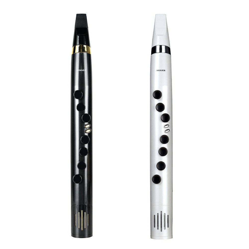 Mooer / Wind Instrument 100 Wi100 ムーアー / ウィンドインストゥルメントヒャクダブリューアイヒャク Mooer Wind Instrument 100 Wi100は、多彩な機能を備えたウインドシンセサイザーです。 3オクターブの音域、ピッチシフター、30以上の音色を内蔵し、クラシックな管楽器だけでなく、新たな音楽の探究や実験のための最新の電子音、シンセサイザーエフェクトが収録されています。 Wind Instrument 100 Wi100はリコーダースタイルのキーレイアウトで、プロフェッショナルから初心者まで、素早くウインドシンセサイザーの世界を楽しみ、本格的な演奏をすることができます。 LEDキーにより、演奏の練習や学習にも最適です。 さらに内蔵のスピーカーから音を出すことができるため、どこでもすぐに使うことができます。内蔵スピーカーを使用しても、最大6.5時間のバッテリー寿命があり、外部スピーカーやアンプ、オーディオインターフェイスなどを使用すれば最大15時間の動作が可能です。 ヘッドフォンはサイレントな練習にも最適で、モバイルデバイスに直接出力するOTG出力もサポートしています。 BluetoothオーディオやAUX端子により様々なデバイスの再生も可能です。 Wind Instrument 100 Wi100には7つのプリセットスロットがあり、iOS・Android用アプリからプリセットの管理やファームウェアアップデートが行えます。 特徴 ・初めてのプレイヤーからプロフェッショナルまで、簡単に扱えるレコーダースタイルレイアウト ・7カラーLEDによるプリセットトーンやテクニックのヒントを提供 ・7種類のプリセットスロットと、クラシックからモダントーンまでカバーする30種類のサンプルトーン/シンセサイザートーンを収録 ・ユニークなエンジェルコーラストーン ・専用アプリとペアリングし、プリセットコントロールやファームウェアアップデートが可能 ・内蔵スイッチLEDにより新たなパフォーマンススキルの練習が可能 ・12種類のピッチに対応する3オクターブレンジのピッチシフター ・スピーカー内蔵 ・モバイルオーディオデバイスからBluetoothオーディオを再生可能 ・ライブパフォーマンスに最適なオーディオアウトプット ・ヘッドフォンアウトを搭載し、サイレントなプレイや練習が可能 ・ライブストリーミングまたはモバイルデバイスへのレコーディングが行えるOTGをサポート ・内蔵スピーカーを使用して最大6.5時間、オーディオアウトなら最大15時間の駆動が可能な内蔵充電式バッテリー ・スリープモード搭載 プレイスキル 1.様々なキーと運指 Wi100はリコーダーのレイアウトに基づいています。C3からC6までの3オクターブの範囲でご使用いただけますが、オクターブアップ・オクターブダウンキーを使ったC4～C5フィンガースタイルを使うことでC3～C6のさらに広い範囲の音をカバーします。 2.プレイのスキル ・トレモロ：プレイ中に左手でトレモロキーを押すとトレモロエフェクトがかかり、離すと止まります。 ・スリップ：プレイ中にスリップキーを押すと異なる音符へとスリップします。 トーンバンク Num　　LED　　　 Instrument Tone 1 Red Alto Saxophone 2 Orange Clarinet 3 Yellow Bamboo Flute 4 Green Trumpet 5 Teal blue Xiao 6 Blue Organ 7 Purple Angel Chorus The complete tone bank 1 Soprano Saxophone 2 Alto Saxophone 3 Baritone Saxophone 4 Trumpet 5 Trombone 6 Horn 7 Flute 8 Clarinet 9 Bamboo Flute 10 Xun 11 Xiao 12 Cucurbit Flute 13 Suona Horn 14 Organ 15 Blues Organ 16 Glass Bottle 17 Violin 18 Cello 19 Clarinet 20 Oboe 21 Ocarina 22 Ivory Bamboo Flute 23 Irish Flute 24 Harmonica 25 Male Chorus 26 Female Chorus 27 Angel Chorus 28 Sawtooth Wave Synth 29 Square Wave Synth 30 Mixed Sawtooth Wave Synth スペック Brand: Wi100 Input: 3.5mm stereo audio input jack Output: 6.35mm mono audio output jack Headphone output: 3.5mm stereo audio output jack USB cable: USB-C to USB-A Bluetooth version: 5.0 (Dual mode) Speaker: 1x1, 1W Battery: 4000mA Battery life: 6.5 hours (using built-in speaker in lab environment); 15 hours (using 6.35mm audio output) Weight: 420g Dimensions: 62mm (D) X 45mm (W) X450mm (H) Accessories: Owner’s manual, USB cable, Mouthpiece x 2, cleaning cloth, strap, instrument bag, 3.5mm audio cable 【Mooer】 Mooer Audioは、最先端の技術を投入し、様々な電子楽器やオーディオ機器を研究、製作を行っています。常に技術革新と追求を行い、トップレベルの機材によって音楽の楽しみを、そして、プレイヤー目線で最高のサービスを提供し続けます。