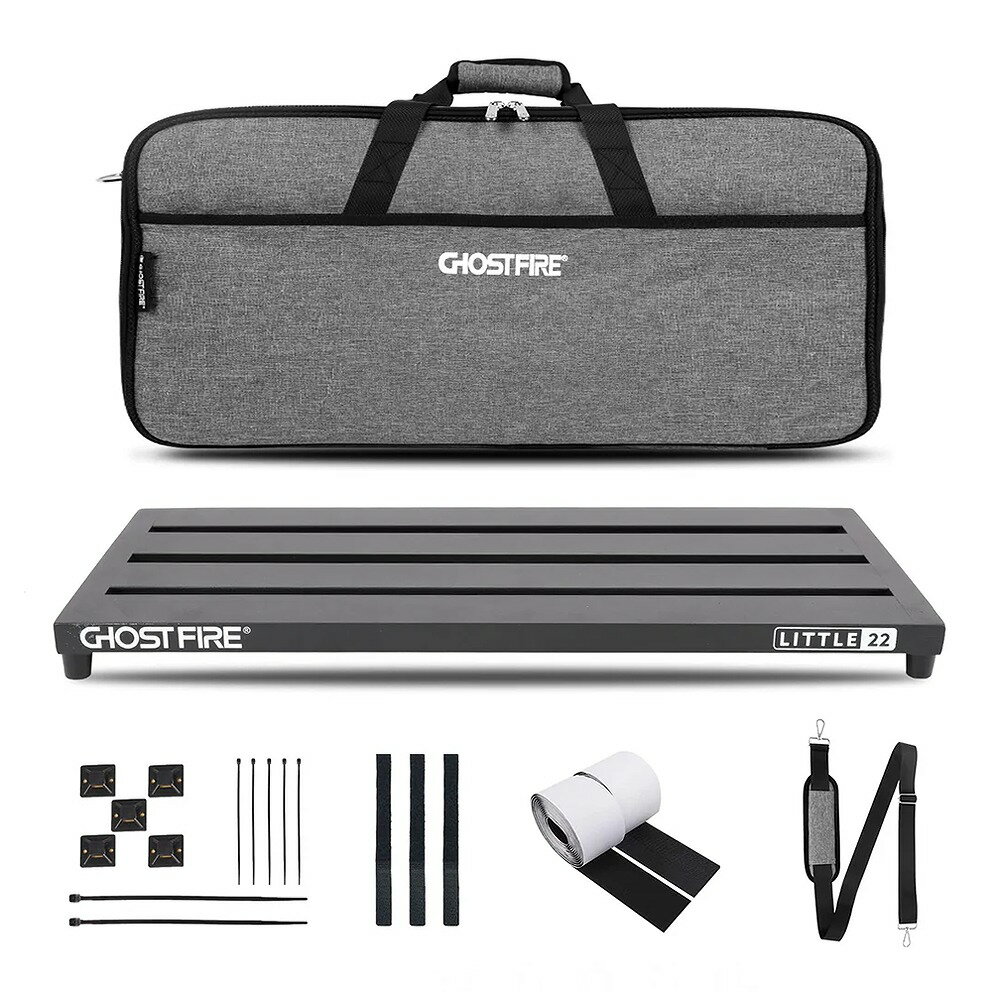 Ghost Fire - V-Series Little22 | ボードサイズ 約56×25cm・1.24kg アルミニウム合金 エフェクターボード ペダルボード 専用バッグ付き