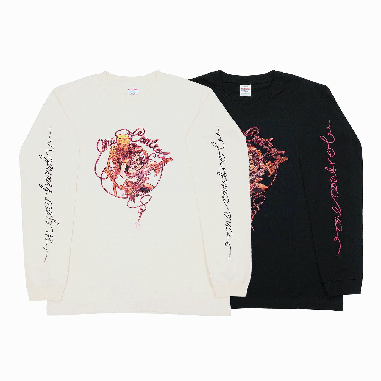 Rakuten - One Control - the Skull with Girl ロングTシャツ 【ゆうパケット対応可能】