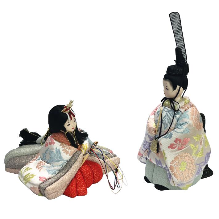 【木目込み人形】【雛人形】【木目込人形材料キット】【布付き】【人形のみ】寿雛