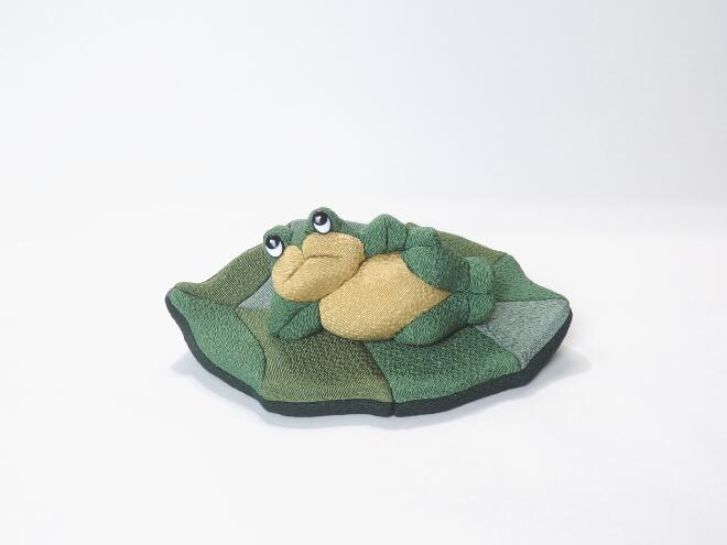 【木目込み人形】【木目込人形材料キット】【布付き】かえる夢