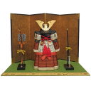 【木目込み人形】【木目込人形材料キット】【五月人形】鎧 金屏風ウグイス毛せん平飾り