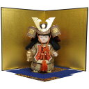 【木目込み人形】【木目込人形材料キット】【五月人形】【箱付】輝き 金屏風陣雲台飾り