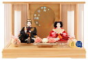 雛人形 ひな人形 雛 ケース飾り 親王飾り 藤翁作 香月 三五親王 極上金彩刺繍仕立 桧造り アクリルケース 【2025年度新作】 h073-fn-253-251