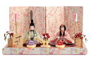 雛人形 コンパクト 一秀 ひな人形 雛 木目込人形飾り 平飾り 親王飾り 木村一秀作 さくらさくら 入れ目 1号 【2025年度新作】 h053-ic-123