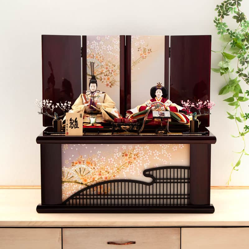 雛人形 平安豊久 コンパクト ひな人形 収納飾り 親王飾り 【2025年度新作】 mocp-304281-002